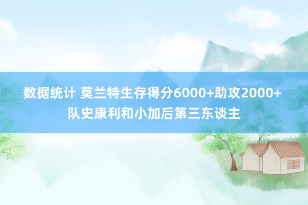 数据统计 莫兰特生存得分6000+助攻2000+ 队史康利和小加后第三东谈主