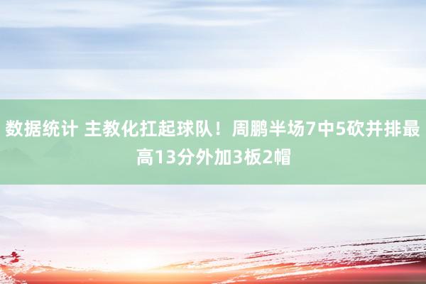 数据统计 主教化扛起球队！周鹏半场7中5砍并排最高13分外加3板2帽