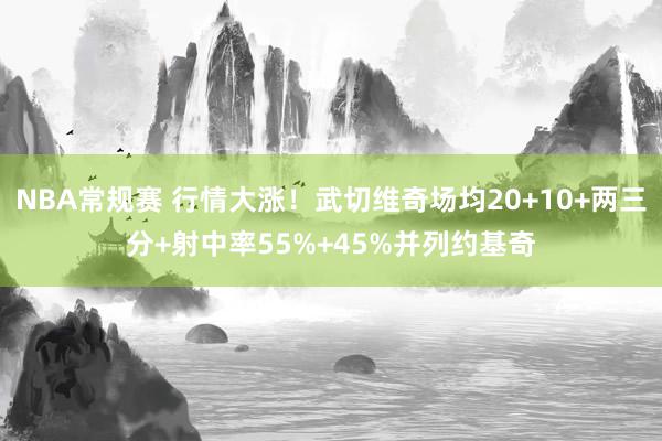 NBA常规赛 行情大涨！武切维奇场均20+10+两三分+射中率55%+45%并列约基奇